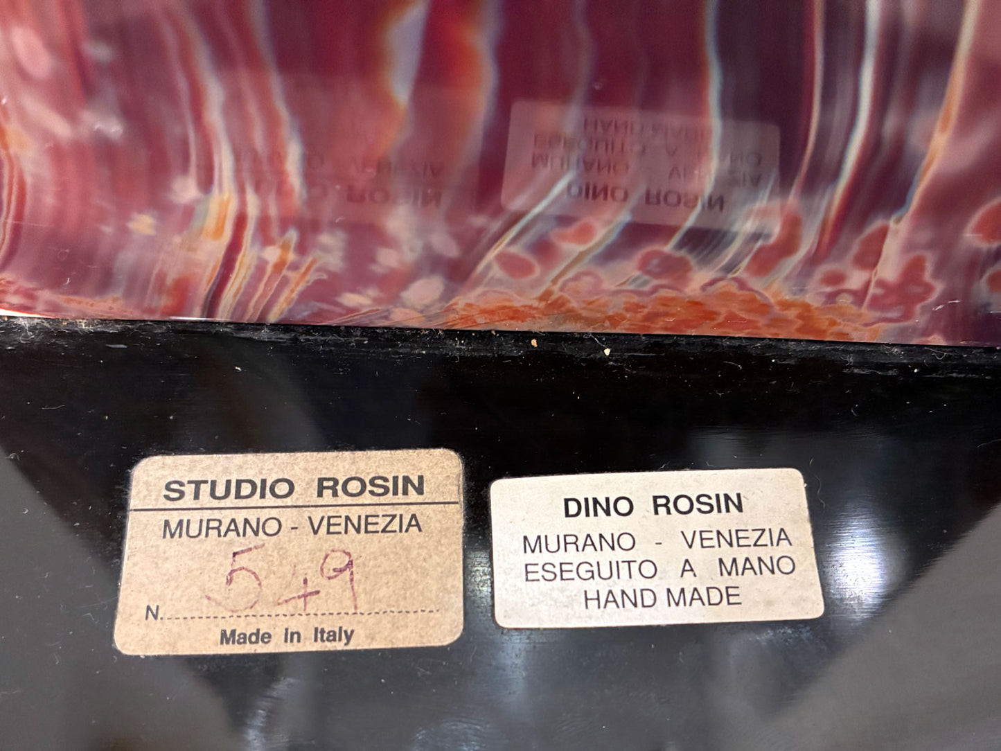 Dino Rosin (Italian, b. 1948) Murano, Italy Large Glass Sculpture 'Relax' 76.5cm