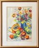 Elizabeth Bruble - Original Watercolour Painting on Paper 'Flowers and Fruit' 49.5cm x 35cm