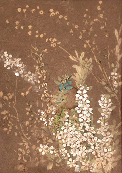 Ellis Rowan (1848-1922) Original Watercolour Painting 'Wildflowers' 37cm x 25cm