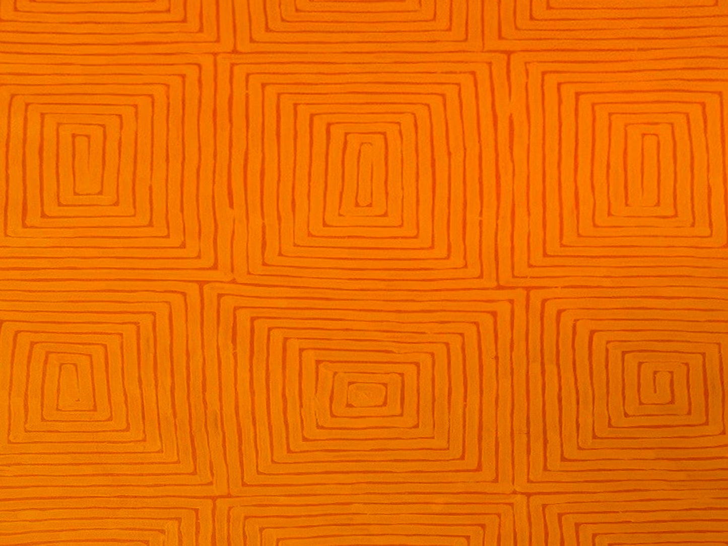 George (Hairbrush) Tjungurrayi (c1943-) Large Original Aboriginal Painting 'Tingari' 175cm x 82cm