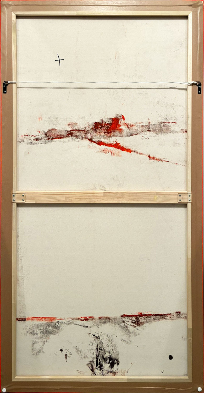 George (Hairbrush) Tjungurrayi (c1943-) Large Original Aboriginal Painting 'Tingari' 174cm x 87cm