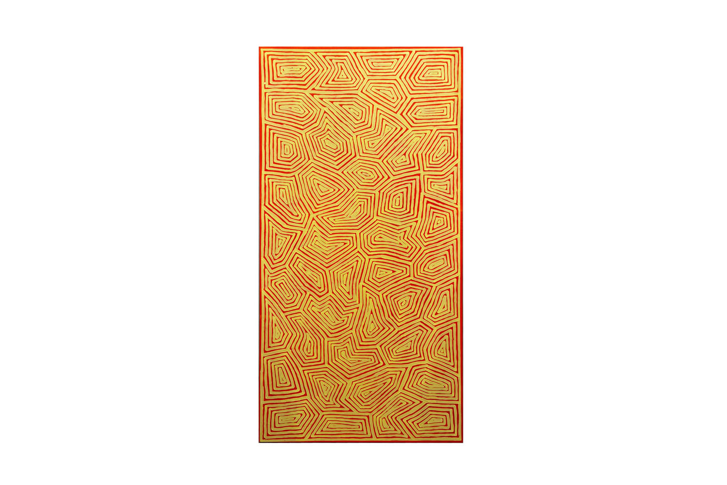 George (Hairbrush) Tjungurrayi (c1943-) Large Original Aboriginal Painting 'Tingari' 174cm x 87cm