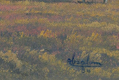 Jack Absalom (1927-2019) Original Oil Painting on Board 'Wirrealpa Range' 24cm x 37cm