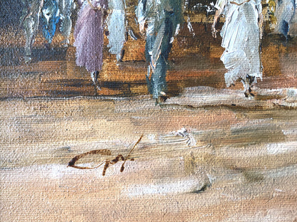 John Guy (1944-2000) Original Oil Painting On Board 'Victoria in Adelaide' 30.5cm x 40.5cm