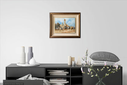 John Guy (1944-2000) Original Oil Painting On Board 'Victoria in Adelaide' 30.5cm x 40.5cm