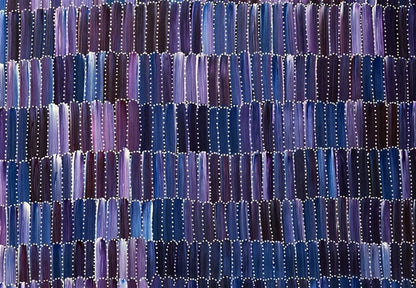 Jeannie Mills Pwerle (1965 - ) Original Aboriginal Painting on Canvas 'Bush Yam' 94.5cm x 71.5cm