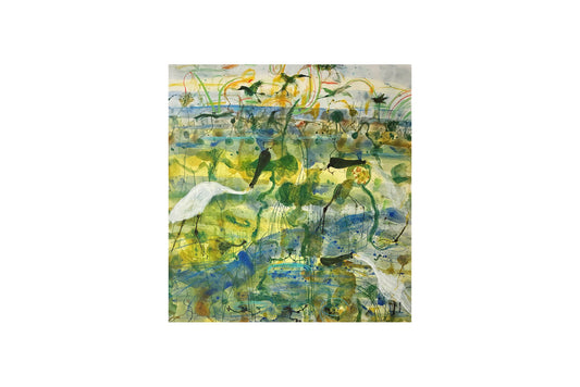 John Olsen, (1928-2023) Limited Edition Giclee Print Titled 'Spoonbill and Frogs' 46cm x 42.7cm