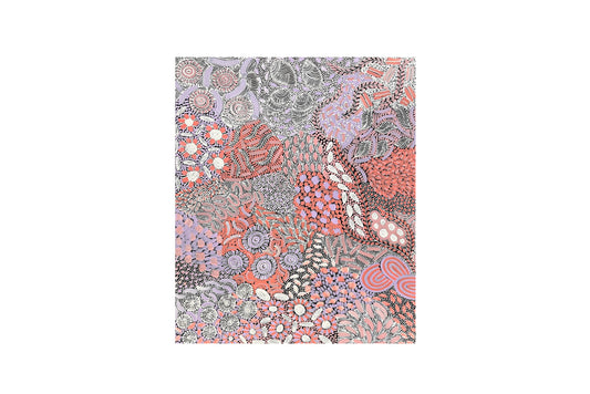 Karen Bird Ngale (b.1984) Large Original Aboriginal Painting on Canvas 'My Country' 98cm x 107cm