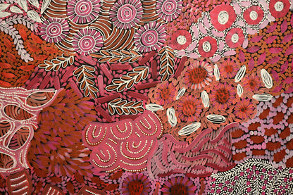 Karen Bird Ngale (b.1984) XLarge Original Aboriginal Painting on Canvas 'My Country' 151cm x 98cm