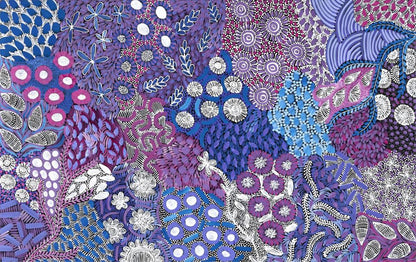 Karen Bird Ngale (b.1984) XLarge Original Aboriginal Painting on Canvas 'My Country' 153cm x 96.5cm