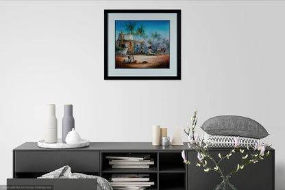 Max Mannix (b.1939). Extra large Original Oil Painting on Board 39cm x 44cm