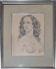 Norman Lindsay (1879-1969) Large Original Signed Pencil Drawing 'Rita Lee' 44cm x 34cm