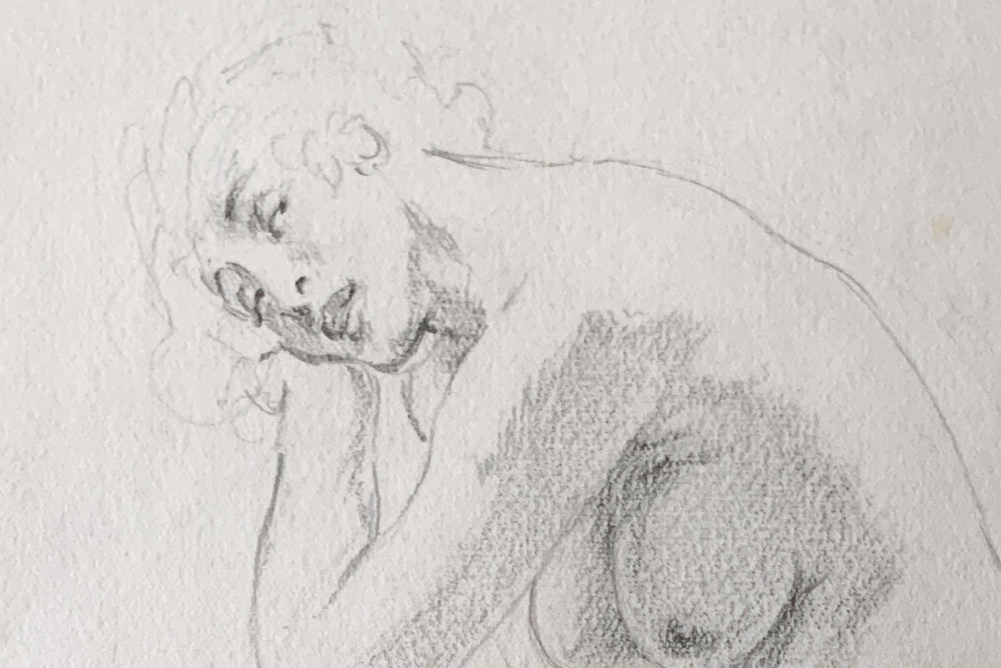 Norman Lindsay (1879-1969) Original Signed Pencil Drawing on Paper 'Repose' 19.5cm x 15cm