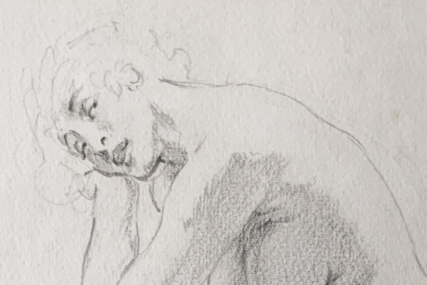 Norman Lindsay (1879-1969) Original Signed Pencil Drawing on Paper 'Repose' 19.5cm x 15cm