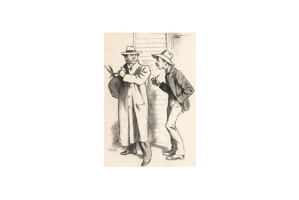 Norman Lindsay (1879-1969) - Original Signed Pen and Ink Drawing 30cm x 20.5cm