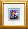 Pro Hart (1928-2006) Original Oil Painting On Board 'Flowers' 13cm x 12cm