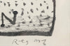 Reg Mombassa (1951-) Original Charcoal and Pencil On Paper 'No Border Music Festival' 17.5cm x 24cm