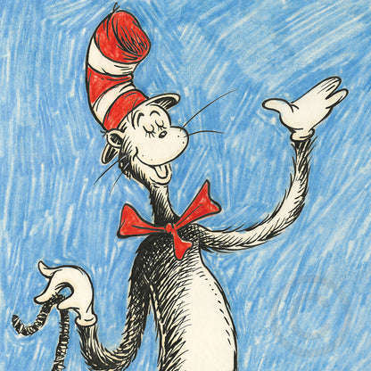 Theodor Geissel (Dr Seuss) (1904-1991) Original Limited Edition Print "The Cat that Changed the World"  94cm x 69cm