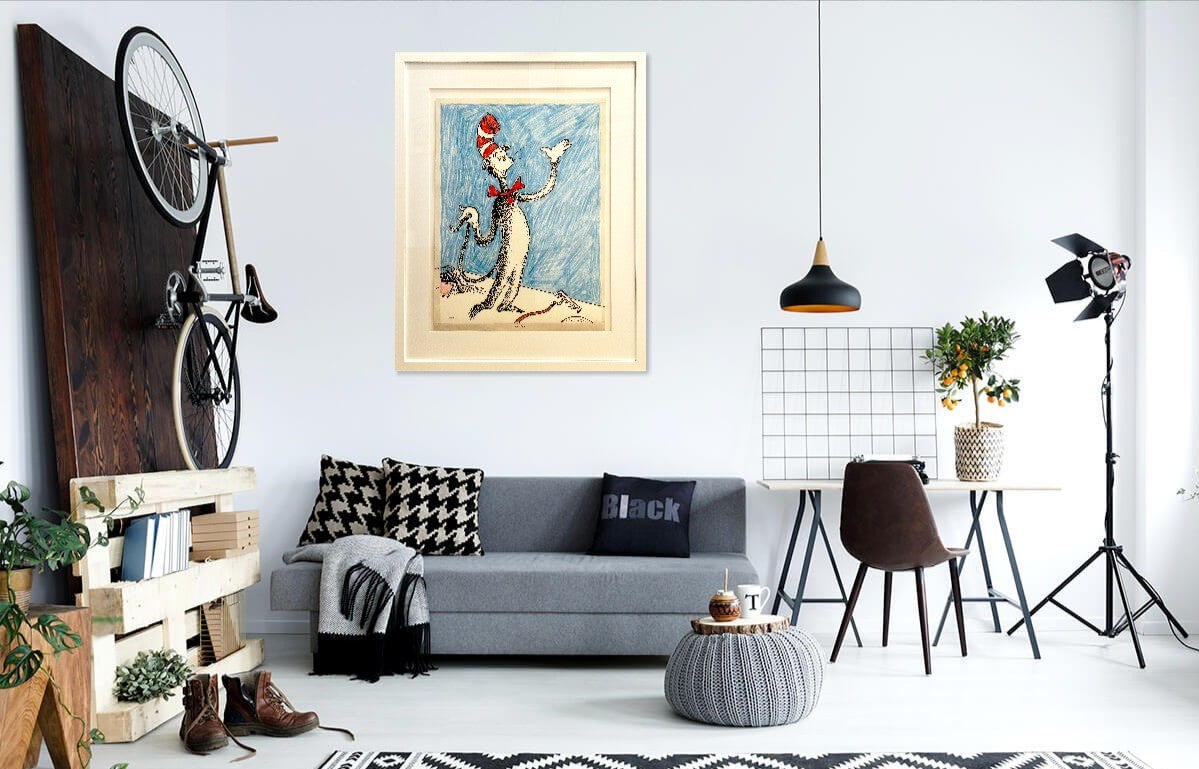 Theodor Geissel (Dr Seuss) (1904-1991) Original Limited Edition Print "The Cat that Changed the World"  94cm x 69cm