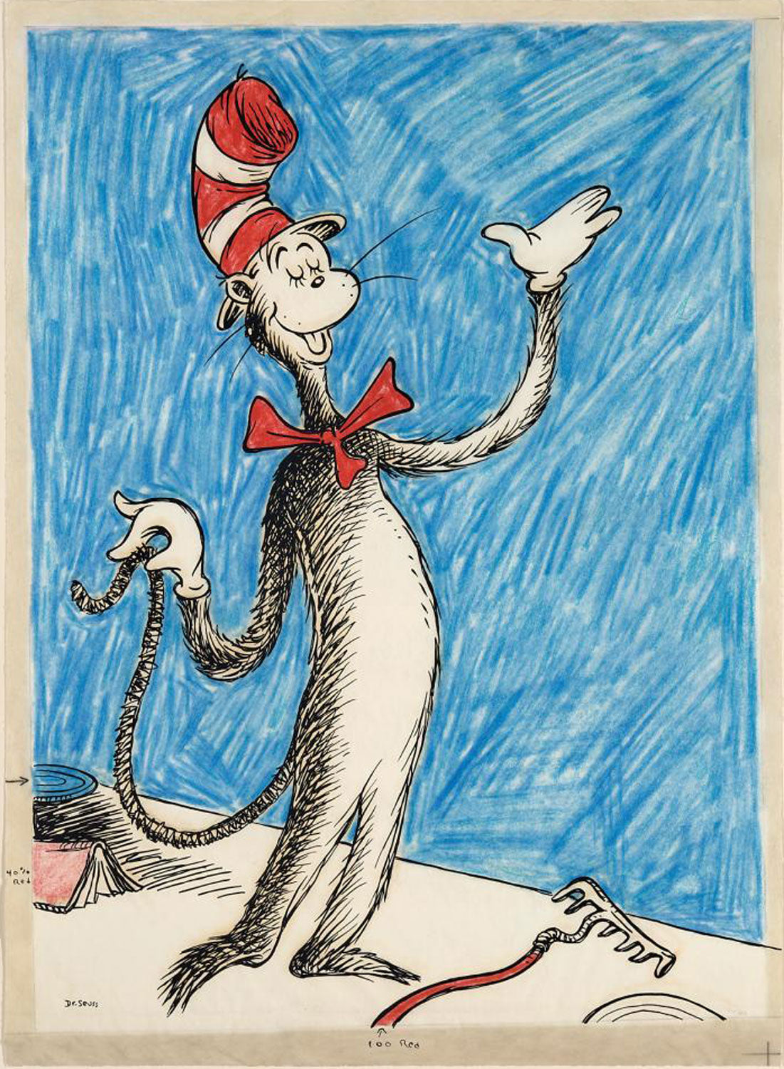Theodor Geissel (Dr Seuss) (1904-1991) Original Limited Edition Print "The Cat that Changed the World"  94cm x 69cm