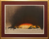Tim Storrier (b1949-) Original Limited Edition Signed Lithograph 'Fire - Blazeline IV' 57cm x 78cm