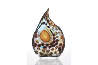 Afro Celotto (Italian, b. 1963) Murano, Italy Battuto Coppia Fissa Glass Vase