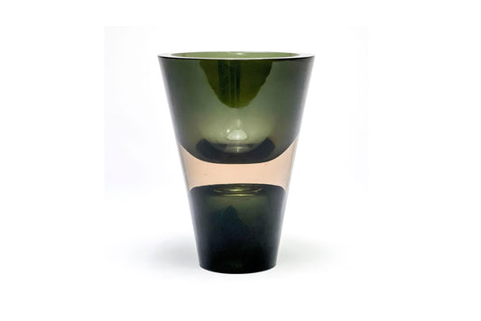 Antonio Da Ros (1936-2012), Murano Italy, Rare Clessidra Conico Glass Vase for Cenedese 24cm