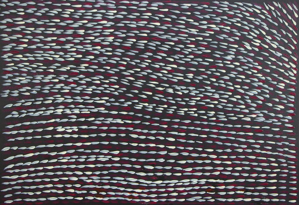 Gloria Tamerre Petyarre - Original Aboriginal Painting - 'Bush Medicine Leaves' 89cm x 62cm Stretched