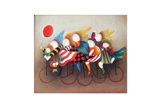 Joyce Roybal (1955-) Original Oil Painting on Canvas 49cm x 60cm