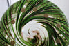 Licio Zanetti Large Murano, Italy Signed Floral and Iridato Glass Vase 38cm
