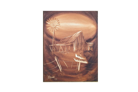 Peter Browne (1947-) Original Painting on Board 30cm x 40cm