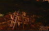 Pro Hart (1928-2006) - Very Large Original Oil Painting On Board 'Mining Scene' 29.5cm x 69cm