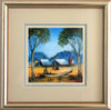 Pro Hart (1928-2006) - Original Oil Painting On Board 'Favourite Camping Spot' - 19.5cm x 19.5cm