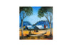 Pro Hart (1928-2006) - Original Oil Painting On Board 'Favourite Camping Spot' - 19.5cm x 19.5cm