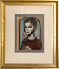 Robert Dickerson (1924-2015), Original Colour Pastel and Charcoal Drawing - 36.5cm x 27cm