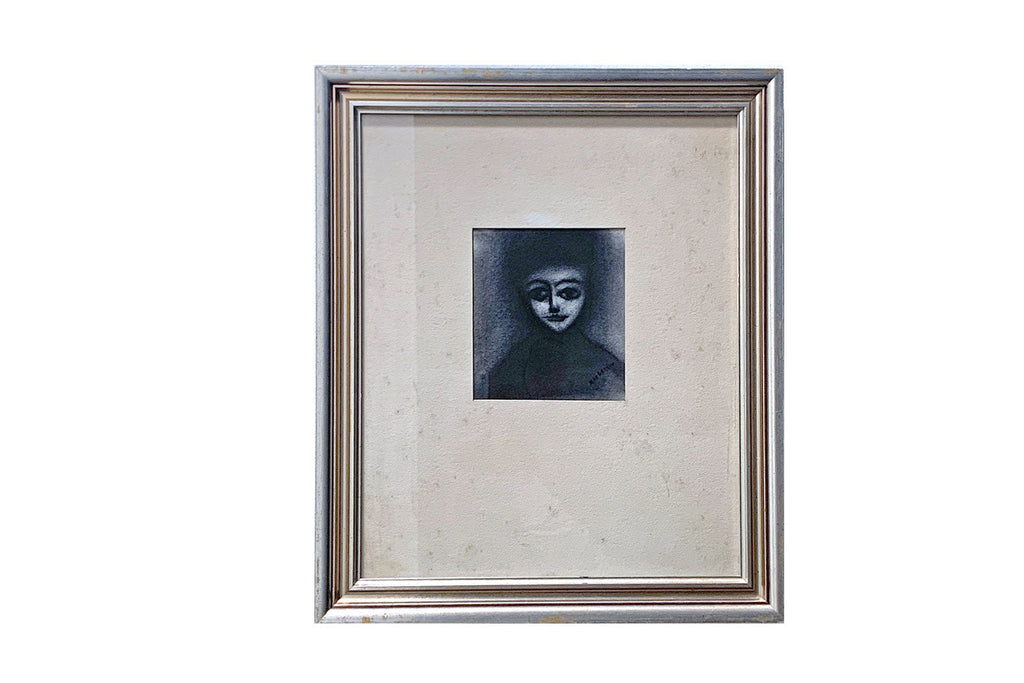 Robert Dickerson (1924-2015), Original Charcoal Drawing - 15.5cm x 14cm