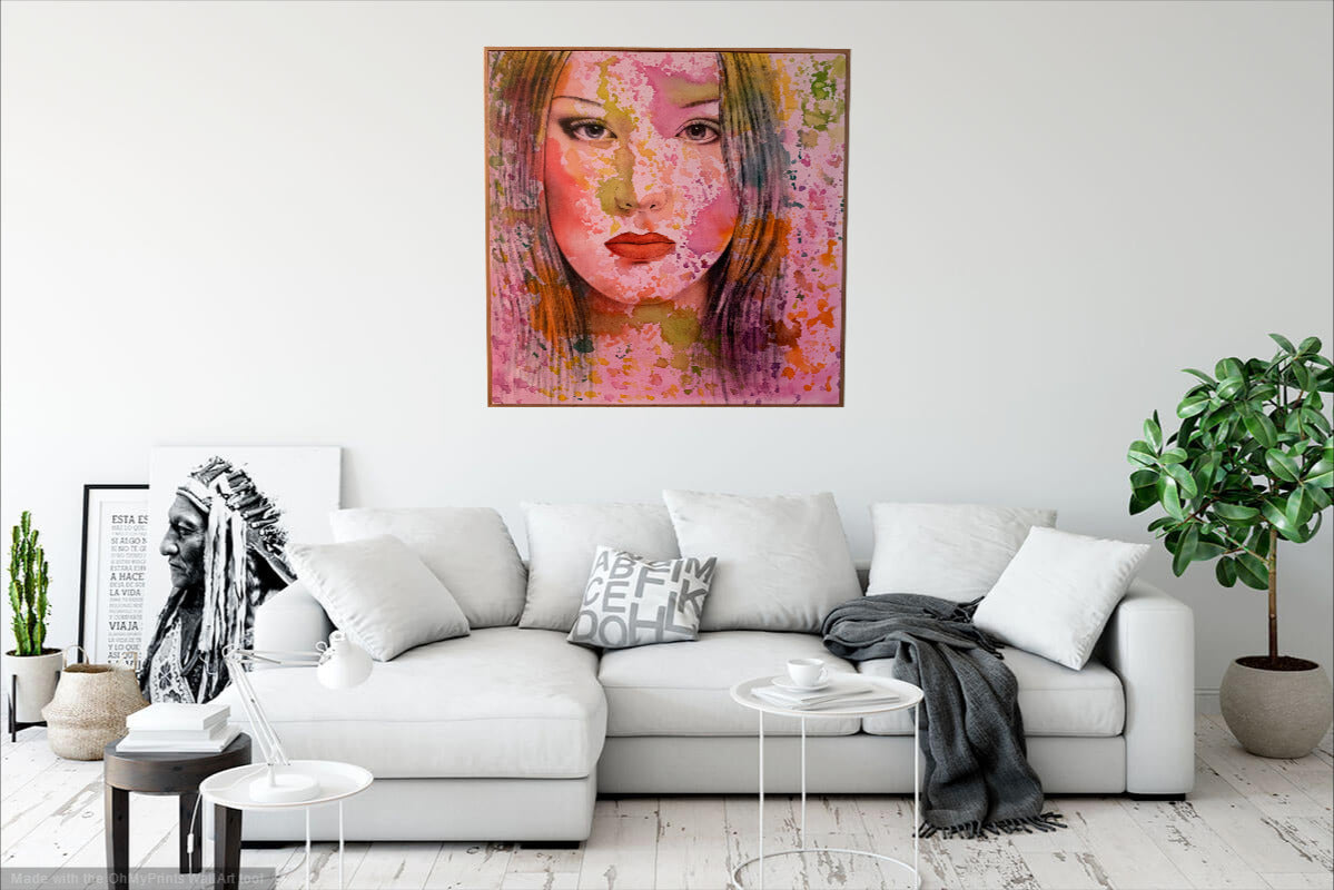 Unknown Artist - Large Original Mixed Media on Canvas