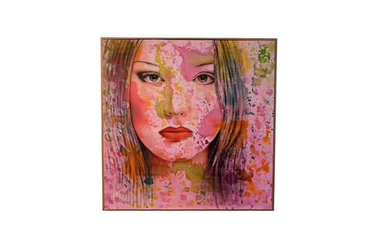 Unknown Artist - Large Original Mixed Media on Canvas