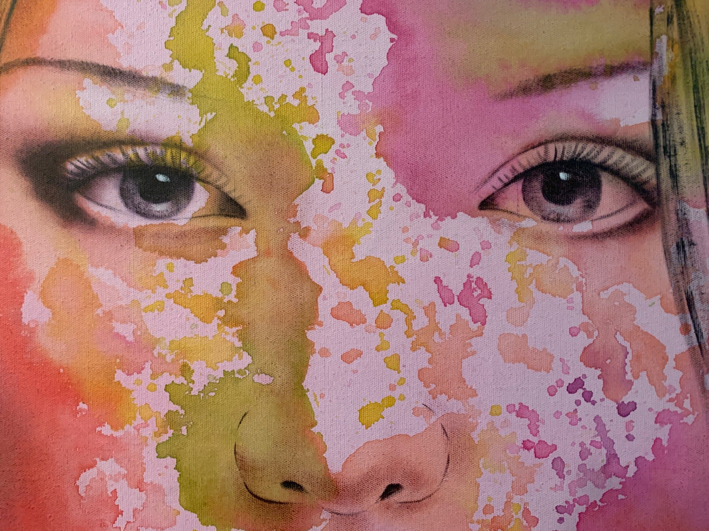 Unknown Artist - Large Original Mixed Media on Canvas