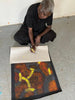 Gracie Morton Pwerle (b.1956) Australian Aboriginal Art Bush Plum Dreaming 150cm x 50cm